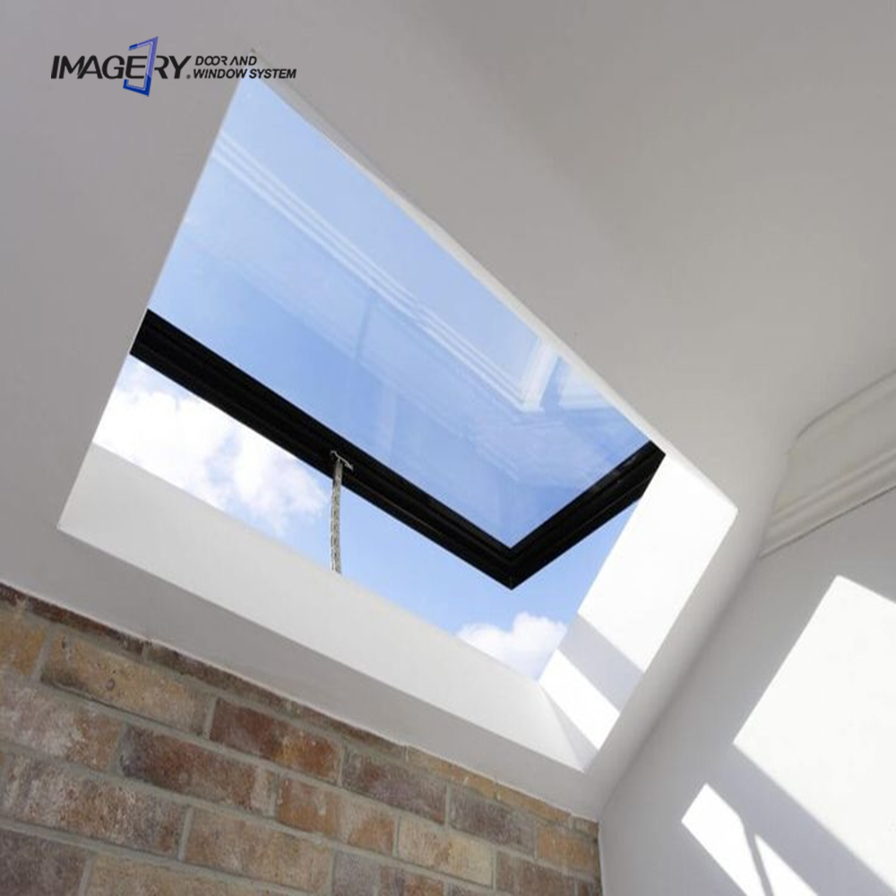 Automatic Remote Control Aluminum Alloy Glass Skylight Roof Window with Modern Design for House