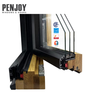 Penjoy Canada Standard Passive House Wood windows Customized Alu-wood