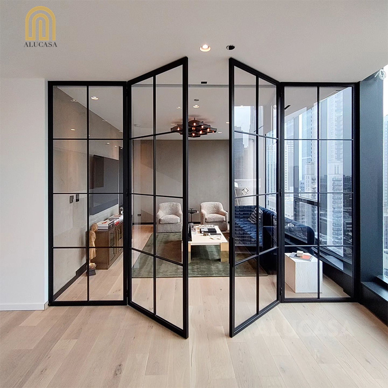 European Standard Iron Doors Interior Steel Framed Glass Doors Crittall Style French Doors