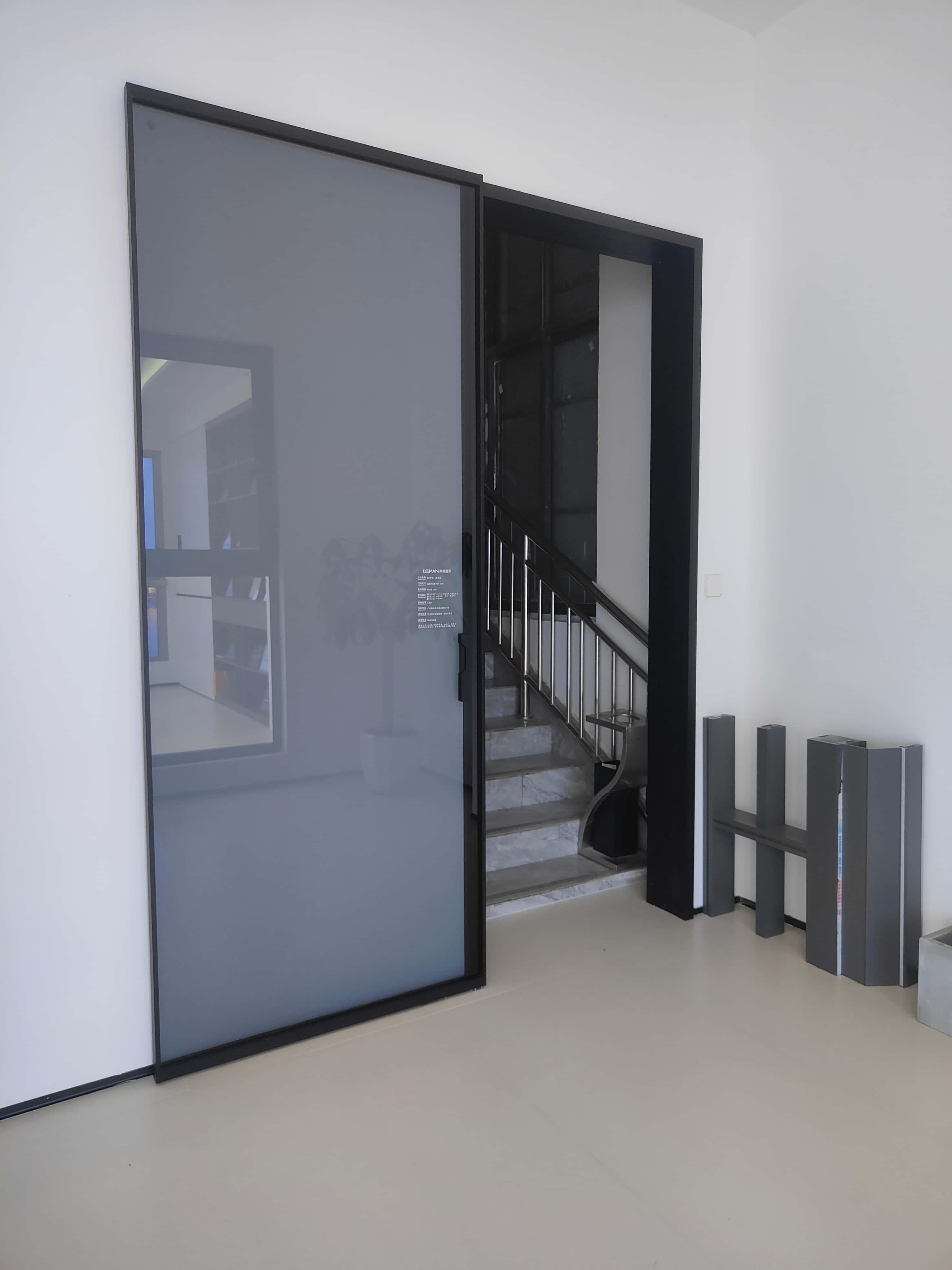 Best Selling Internal Invisible Sliding Glass Doors with Aluminum Frame for Modern Minimalist Home Interior