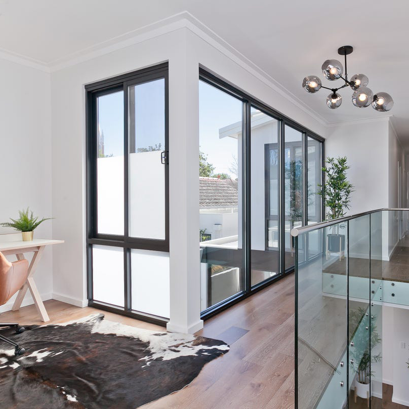 Commercial Exterior Aluminium Sliding Window Double Glazed Sliding Aluminium Window With As2047 Australian Standard