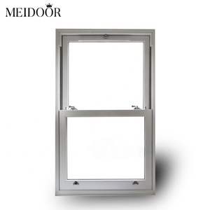 Energy Efficient Anti-Theft Aluminum Bedroom Internal Vertical Lift Sliding Double Hung Glass Windows