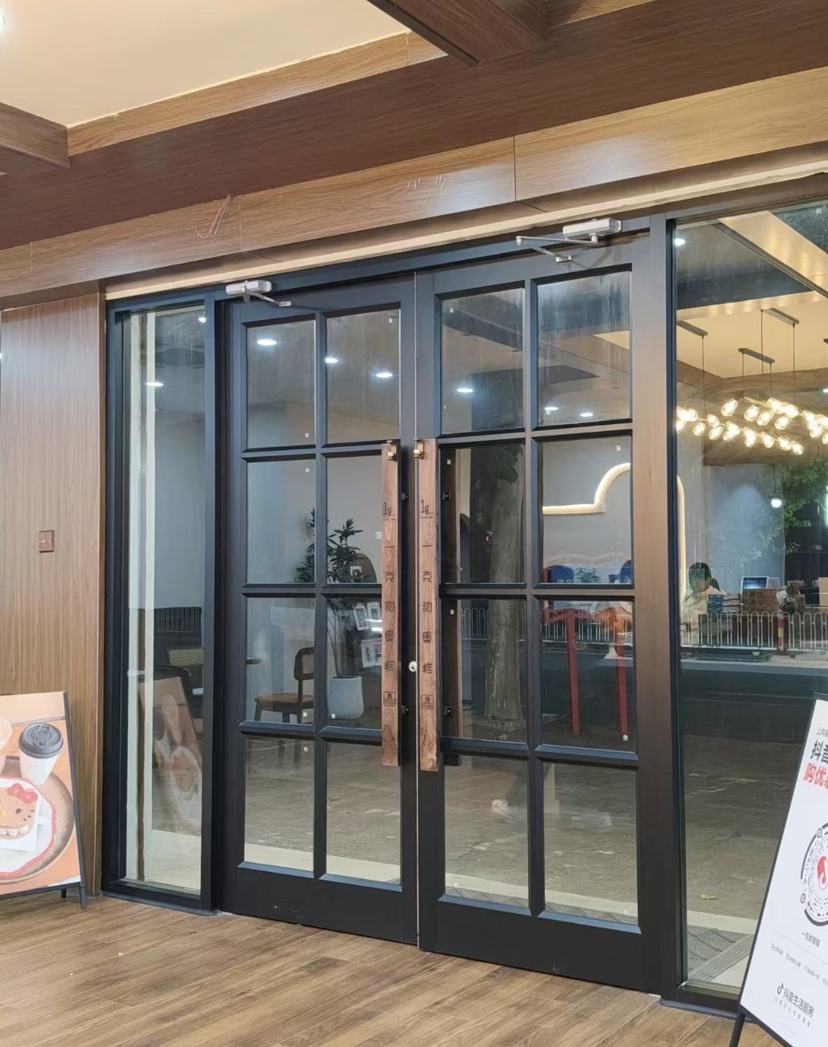 Commercial Aluminium Smart Glass Storefront Door Exterior Doors For Commercial Buildings Hurricane Impact Storefront Glass Doors