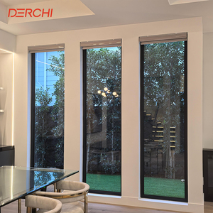 DERCHI USA NFRC Customized Insulated Low-E Glass Big Fixed Picture Window
