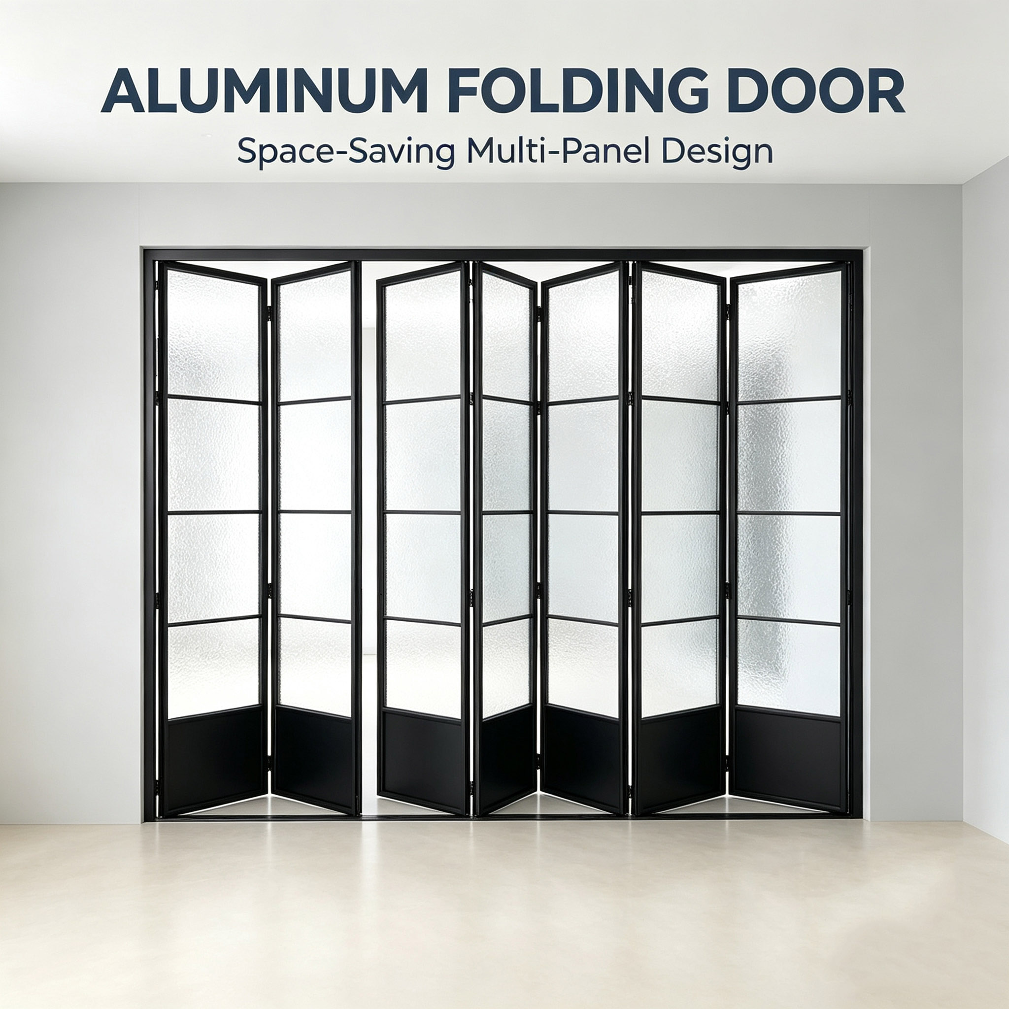 Aluminum Alloy Waterproof Folding Sliding Door Minimalist Partition For Kitchen Living Room Balcony With 5 Year Warranty