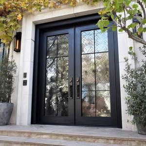 XIYATECH Luxury Security Glass Exterior Double Doors