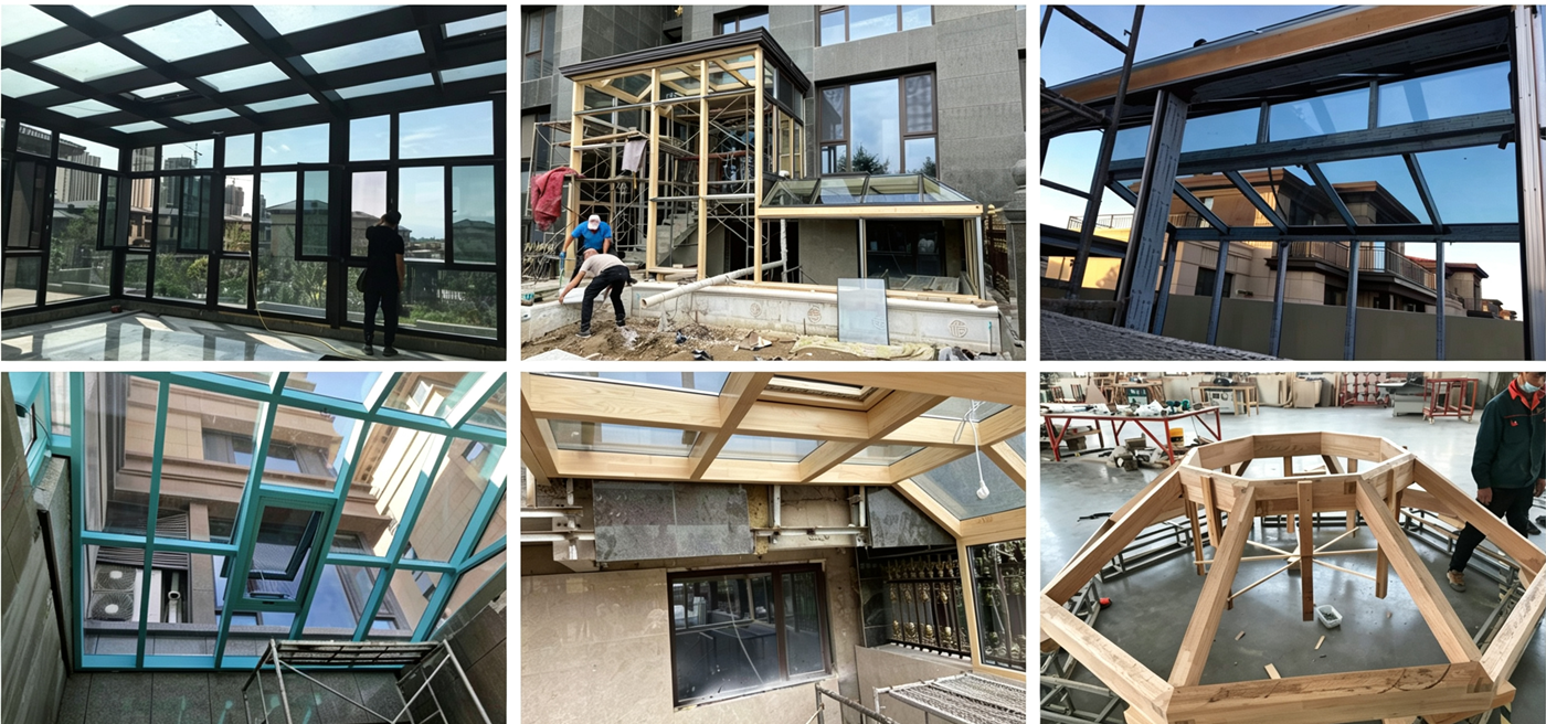 Factory Price Aluminum Wood Composite Casement Window High Performance Double Glazed Outswing Wood Window Manufacturer