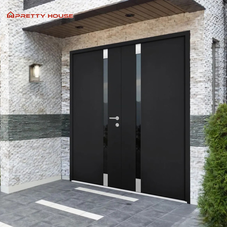 Aluminum French Soundproof Waterproof Entry Double Door