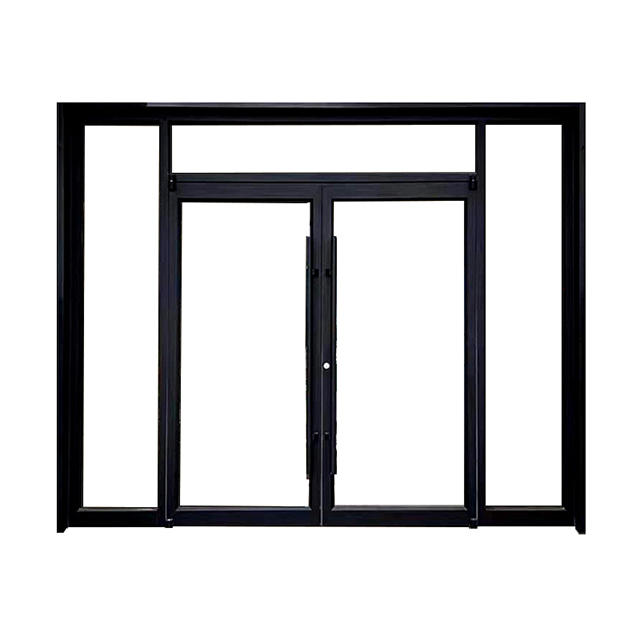 Customized Standard Size Aluminium Glass Temporary Sliding Swing Door Bathroom Doors