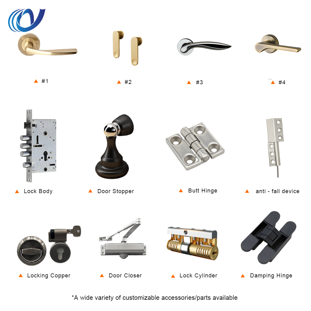 Luxury Cast Aluminum Main Entrance Door With Heavy Duty Frame for Modern House Safety Protection