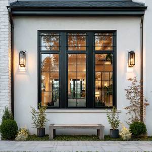 Sunnysky Modern Design Villa Double Tempered Glass Aluminum Fixed Single Picture Windows