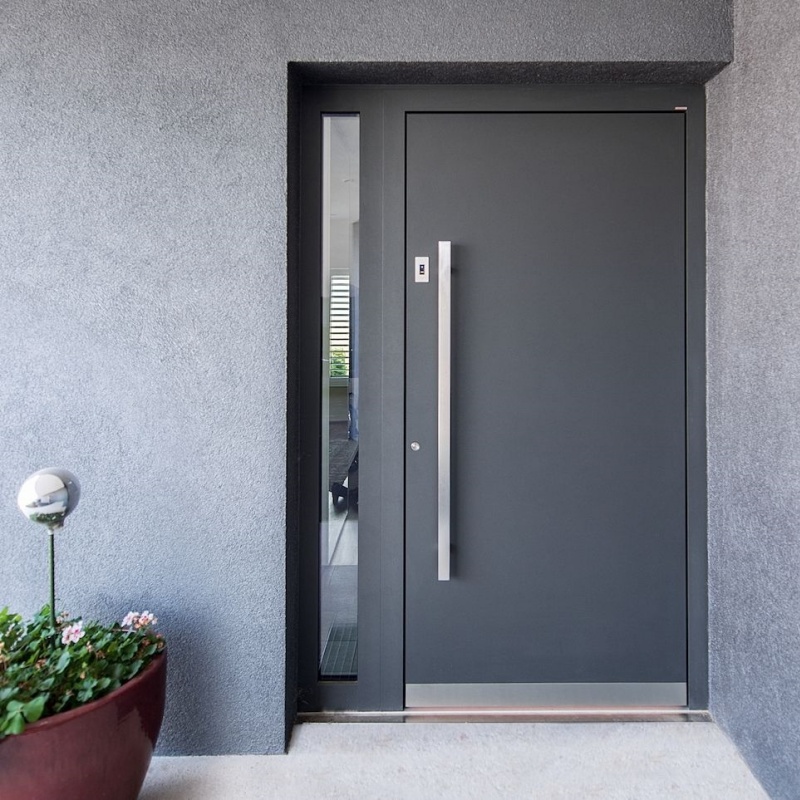Luxury Cast Aluminum Main Entrance Door With Heavy Duty Frame for Modern House Safety Protection