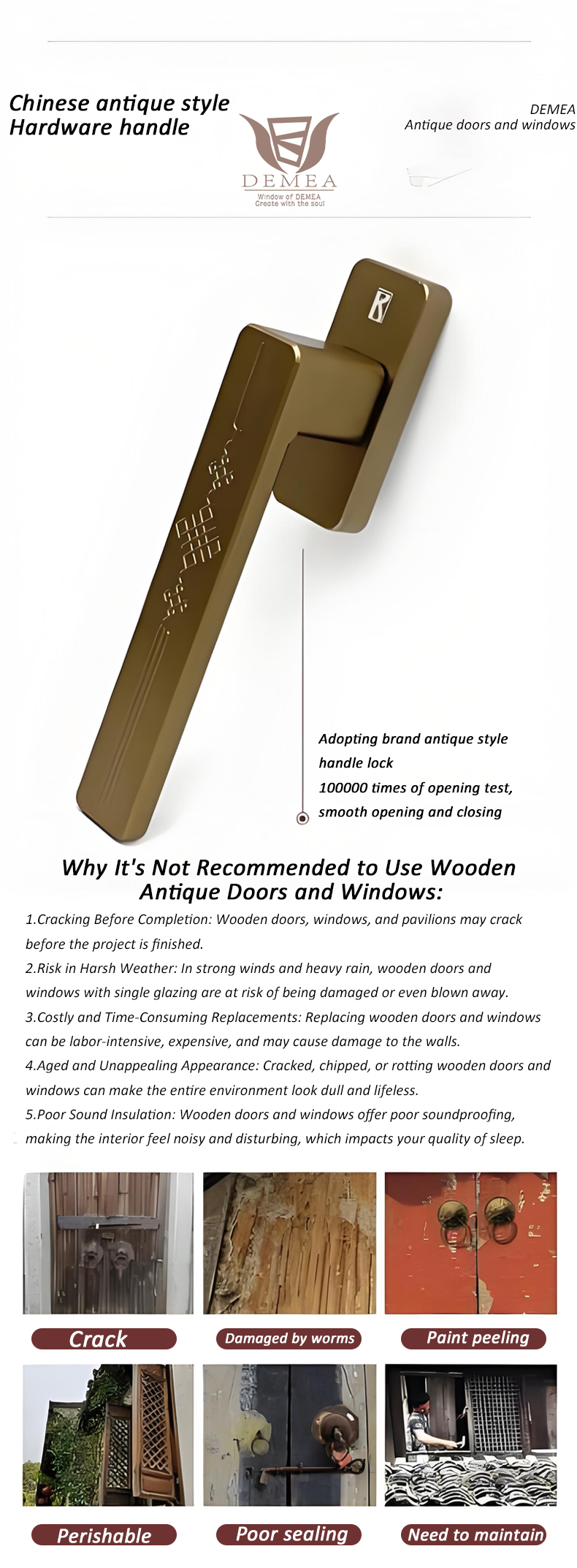Lock Handle and Hardware Features