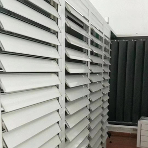 Outdoor Automatic Louver Jalousie Window Louvre Aluminum Shutters