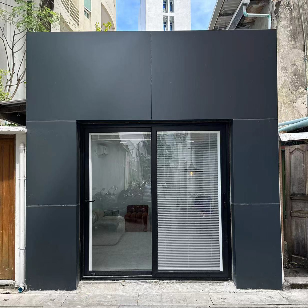 Modern Aluminum Sliding Glass Door Patio Design for Home Office Waterproof Patio Design House Stacker Door