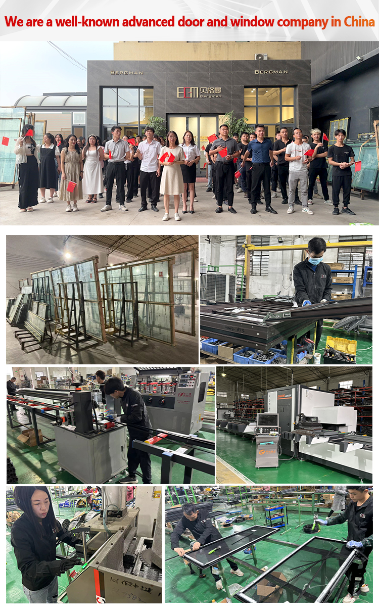 Glass casement door presentation