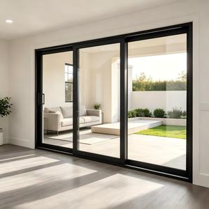 Home Use Waterproof Thermal Break Aluminum Glass Patio Door