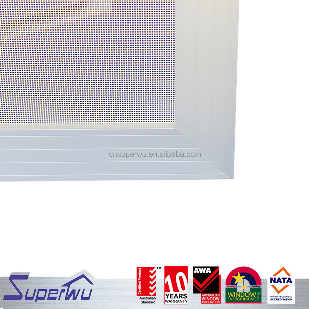 Silvery Aluminum Stainless Steel Mesh Hinged Door As Security Door