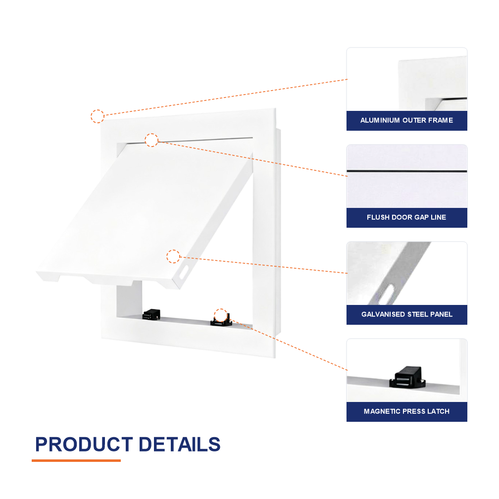 Access Panel Ceiling Aluminium Frame Magnetic Press Latch Inspection Door Wall Service Hatch Custom Size