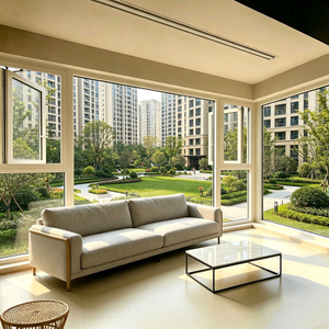 Modern Villa UV Protection Tempered Double Glass Soundproof Thermal Break Casement Windows