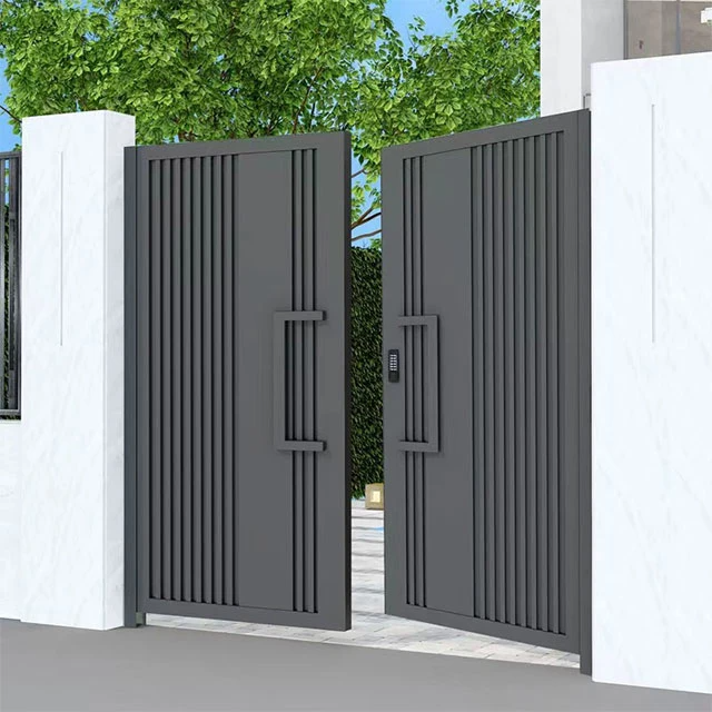 Aluminum Alloy Eco-Friendly Durable Folding Gate Sliding Door Retractable Swing Design Easy Installation for Villa House