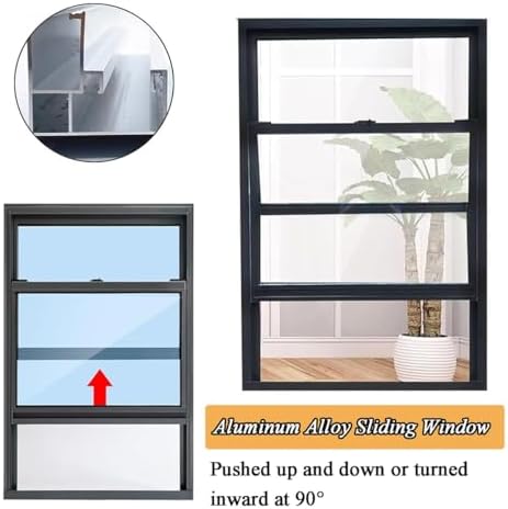 Aluminum Horizontal Sliding Window | Durable Postmodern Design for Food Trolley Replacement Shed Barn | Lightweight Flush Mount