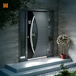 Modern Aluminum Double Glazed Security Front Door
