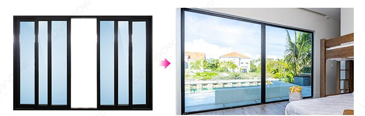 Tempered safety glass detail