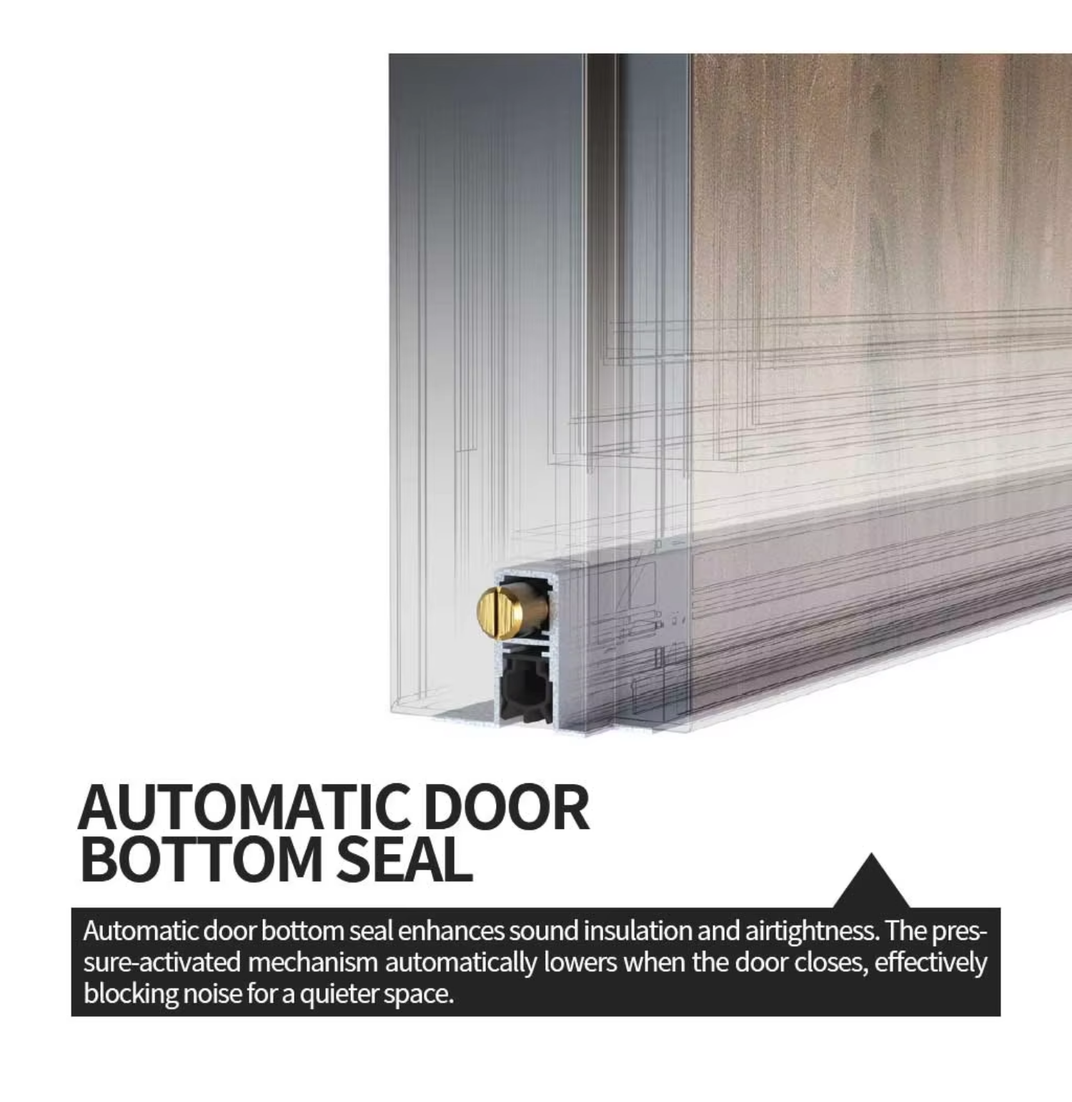 Foshan Manufacturer Modern Interior Aluminum Wooden Frame Swing Door Custom Solution for Residential Room
