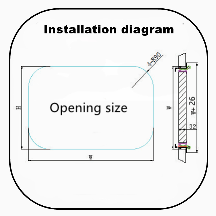 Manufacturer High Quality Aluminum Alloy RV Caravan Motorhome Hatch Door