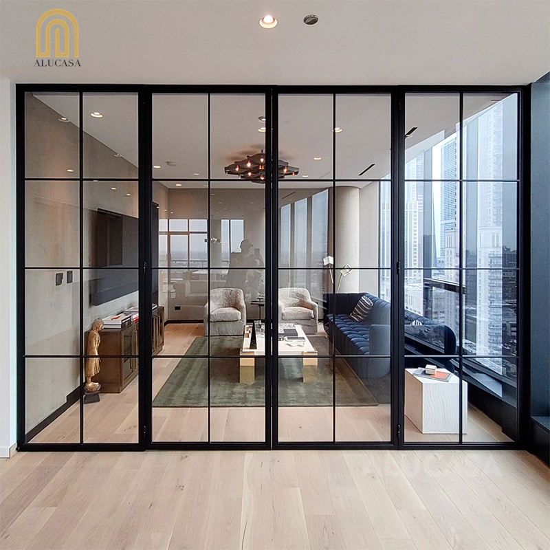 European Standard Iron Doors Interior Steel Framed Glass Doors Crittall Style French Doors