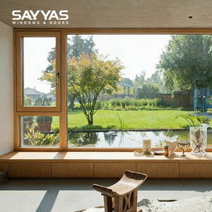Sayyas Windows F120 Luxury European Style Soundproof Triple Glazed Tilt and Turn Window Aluminum Clad Wood Window
