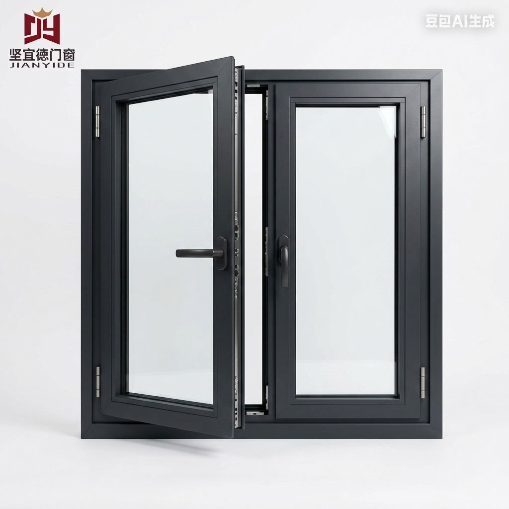 French Style Casement Aluminum Window, Anti-aging for European Market for House