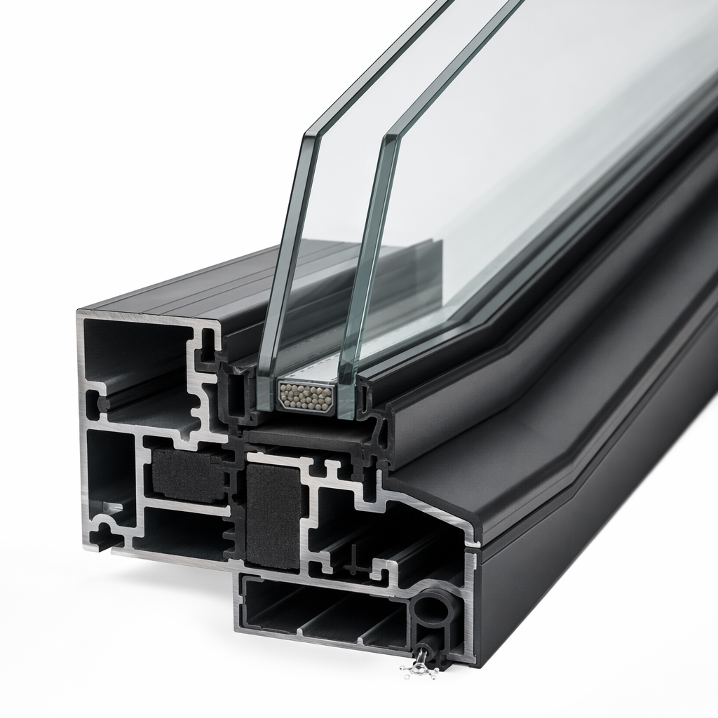 Manual Pitched Roof Skylight | Top-Hung Attic Window | Thermal Break Aluminum Frame | Double Glazed Low-E Glass
