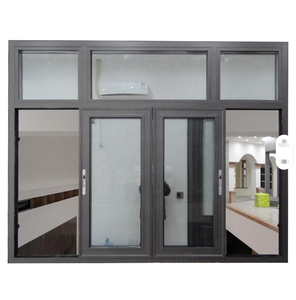 Soundproof Double Layer Insulated Glass Low Noise School Dormitory Engineering Casement Aluminium Window