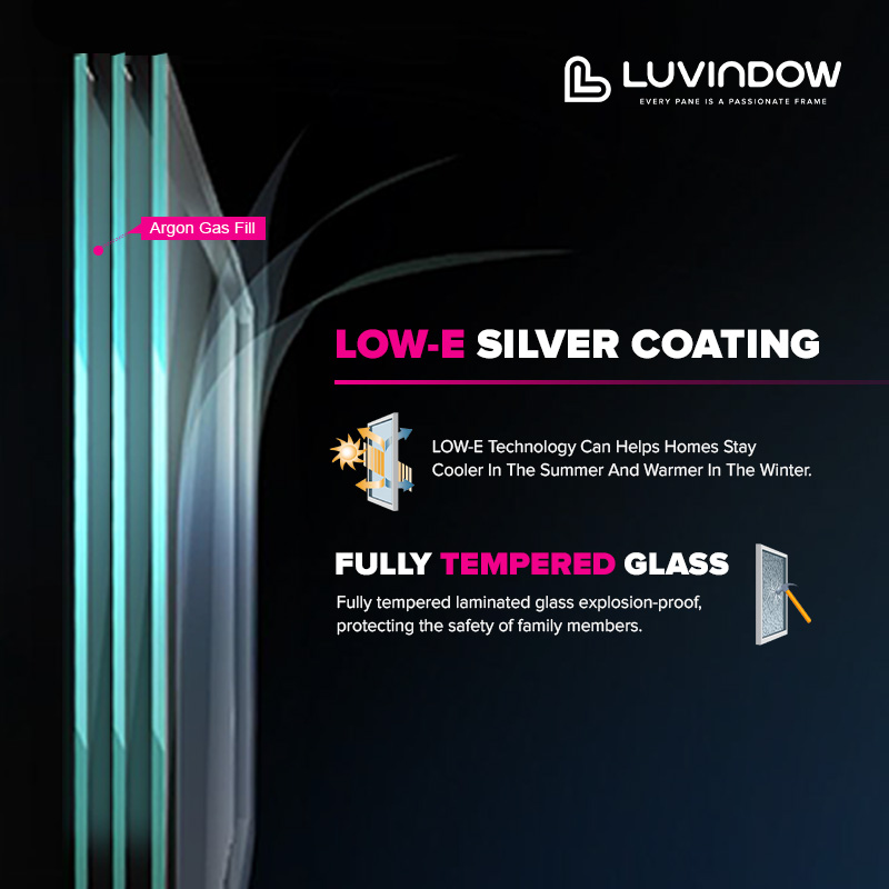 Ultra Slim Profile High Security Customizable Aluminum Tilt Turn Windows For North American