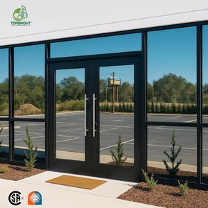 Commercial Soundproof Aluminum Double Glass Folding Door