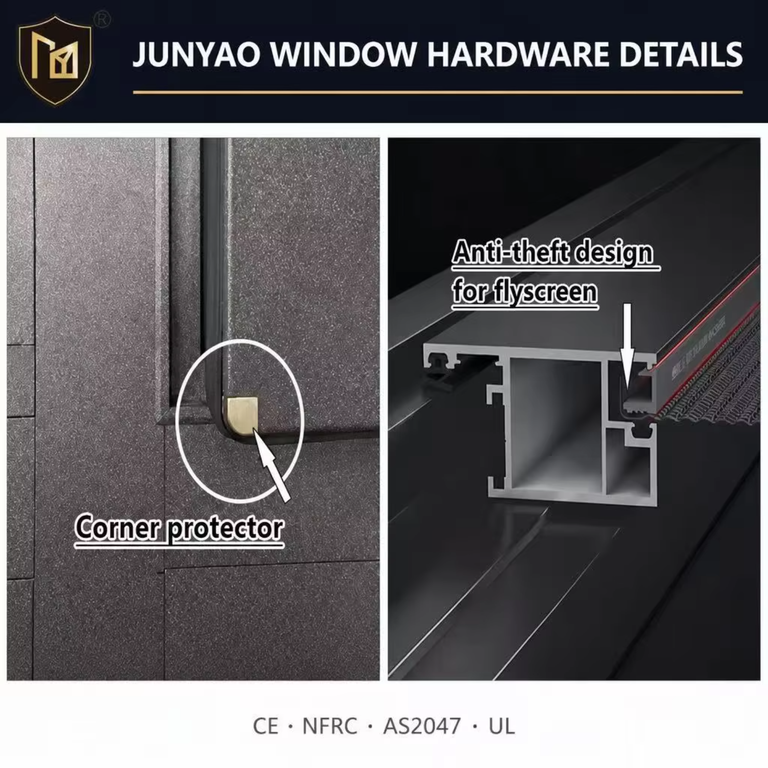 JUNYAO OEM Custom Top Hung Heavy Duty Concertina Hinge Wobble Free Aluminum Folding Door Unit AS2047 CE NFRC School Building