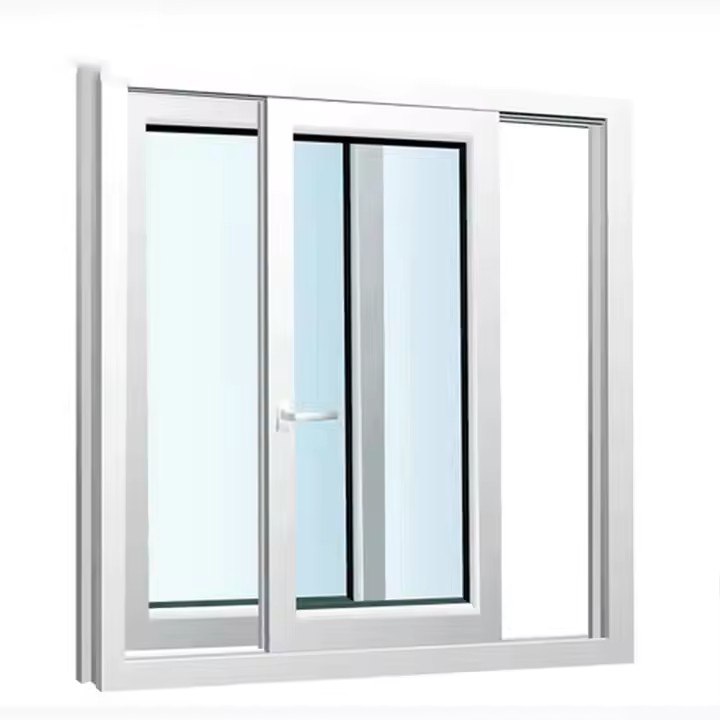 New Model Aluminium Sliding Window with Folding Plastic Frame Price Feature From China Supplier