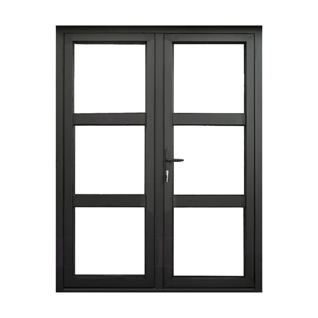 Customized Standard Size Aluminium Glass Temporary Sliding Swing Door Bathroom Doors