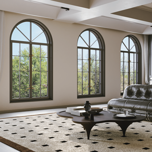 Double Glazed Aluminum Arch Casement French Windows