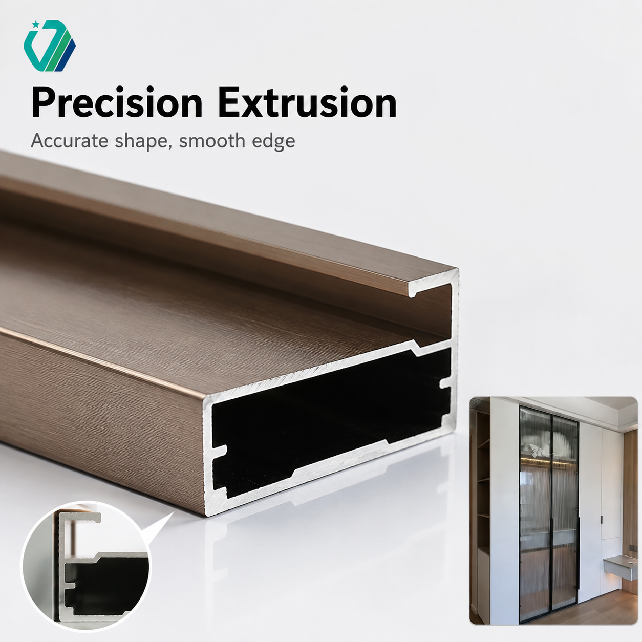 OEM 6000 Series Aluminum Extrusion Wide Frame Cabinet Door Aluminum Profile for Luxury Kitchen Furniture Glass Showcase
