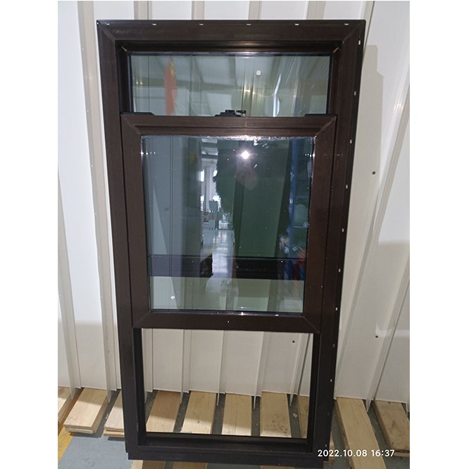 Aluminum Windows Vertical-sliding-window Lower Sash Brown Color Profile NFRC American
