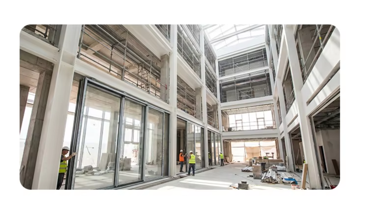 French Style Aluminum Sliding Doors with Grid Design Patio Door - Commercial Project Technical Details