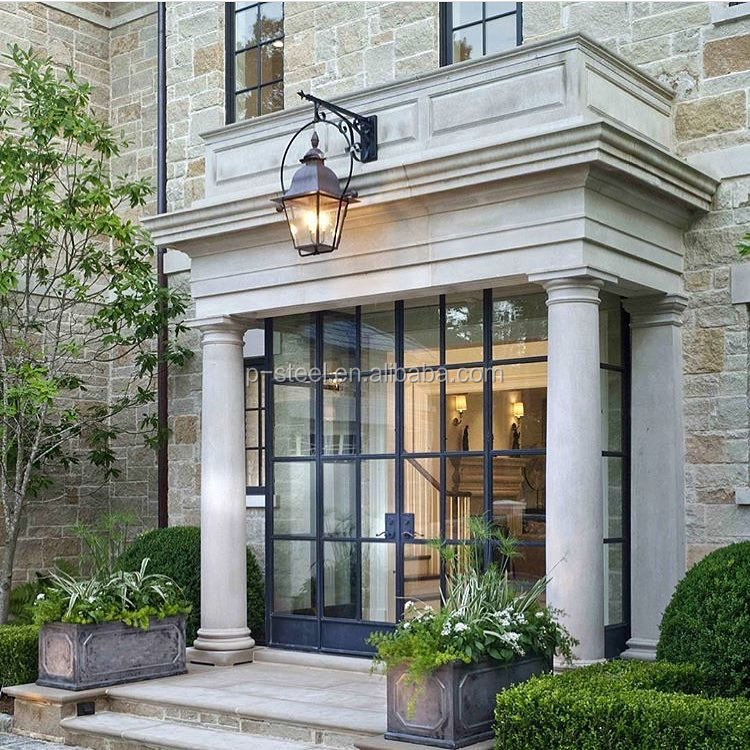 Customized European Style Casement Steel Frame German Crittal French Patio Glass Doors And Windows For Home
