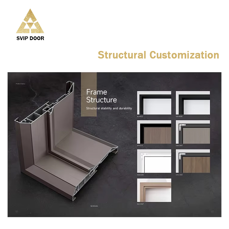 Modern Aluminum-Wood Doors High Performance Home Hotel Interior Wooden Doors With High Environmental Protection Made In China