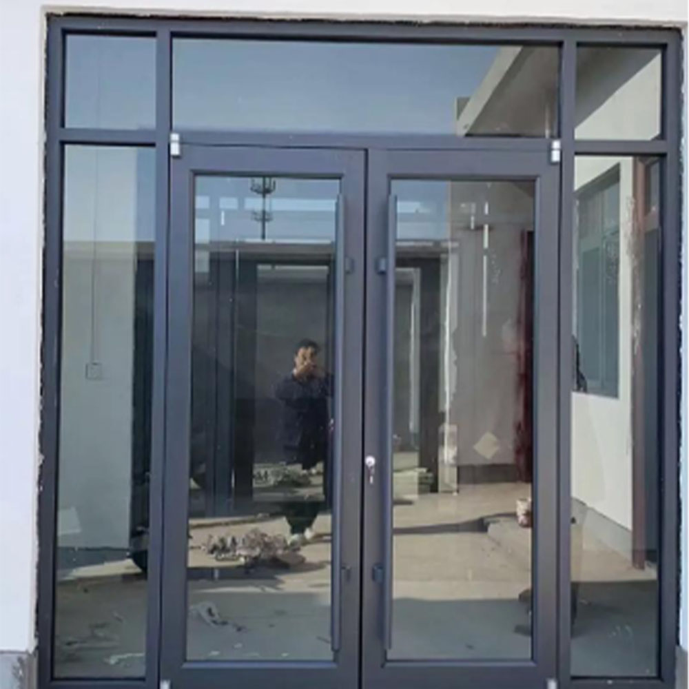 Heavy-Duty Commercial Aluminum Casement Door Commercial Aluminum Frame Door For Shopping Malls Restaurants Retail Stores