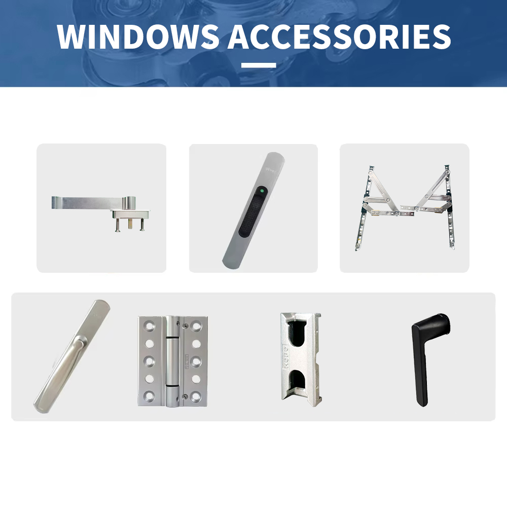 Aluminum Arched French Casement Windows and Doors for Houses