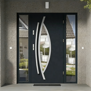 Modern Design Entry Pivot Door House Home Aluminum Security Door Factory Direct