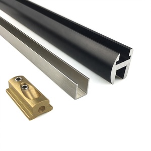 Customized CR L Aluminum Shower Room Glass Door Deluxe Header